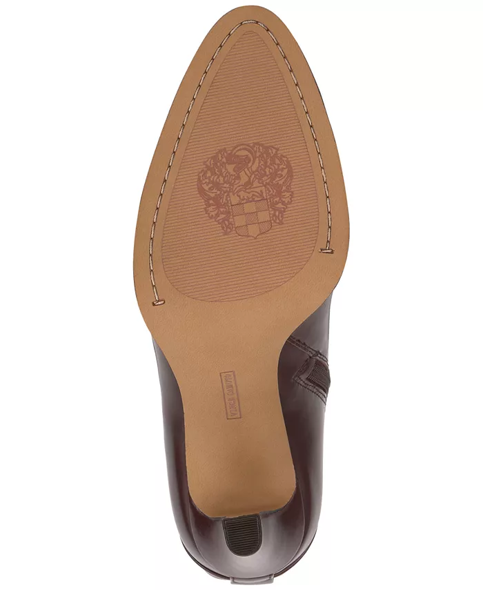 Женские ботильоны Sybilla на высоком каблуке Vince Camuto, коричневый — фото 4