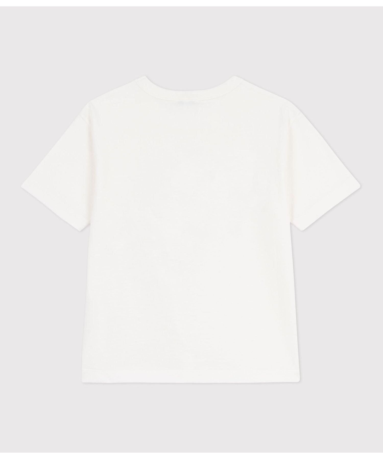 Хлопковая футболка с коротким рукавом и принтом PETIT BATEAU, Off white — фото 2