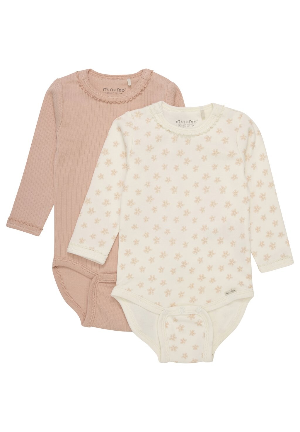 

Боди LS 2-PACK Minymo, цвет peach beige