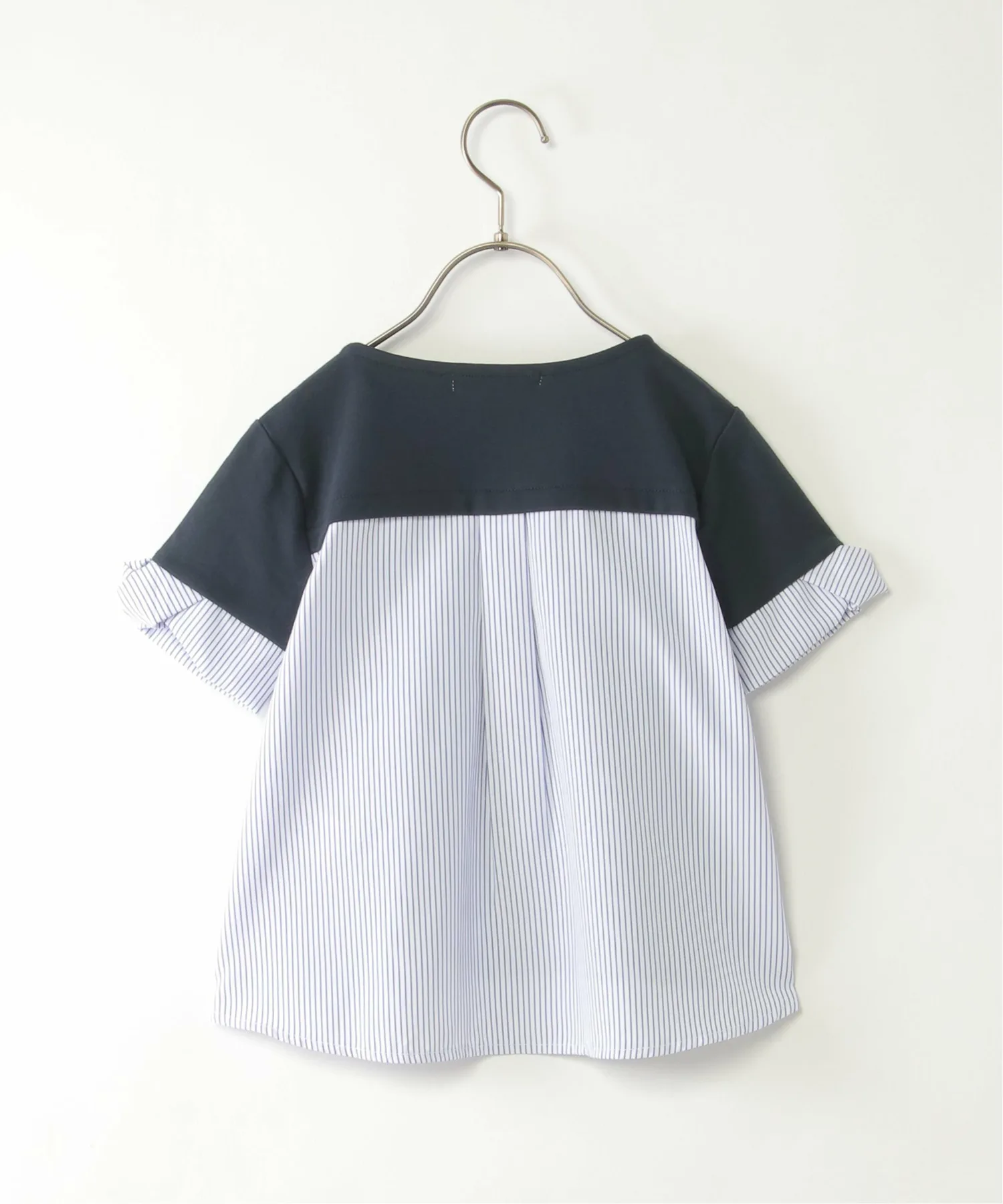 Пуловер с логотипом и перекрученными рукавами (120-160 см) Ikka, Navy blue — фото 3