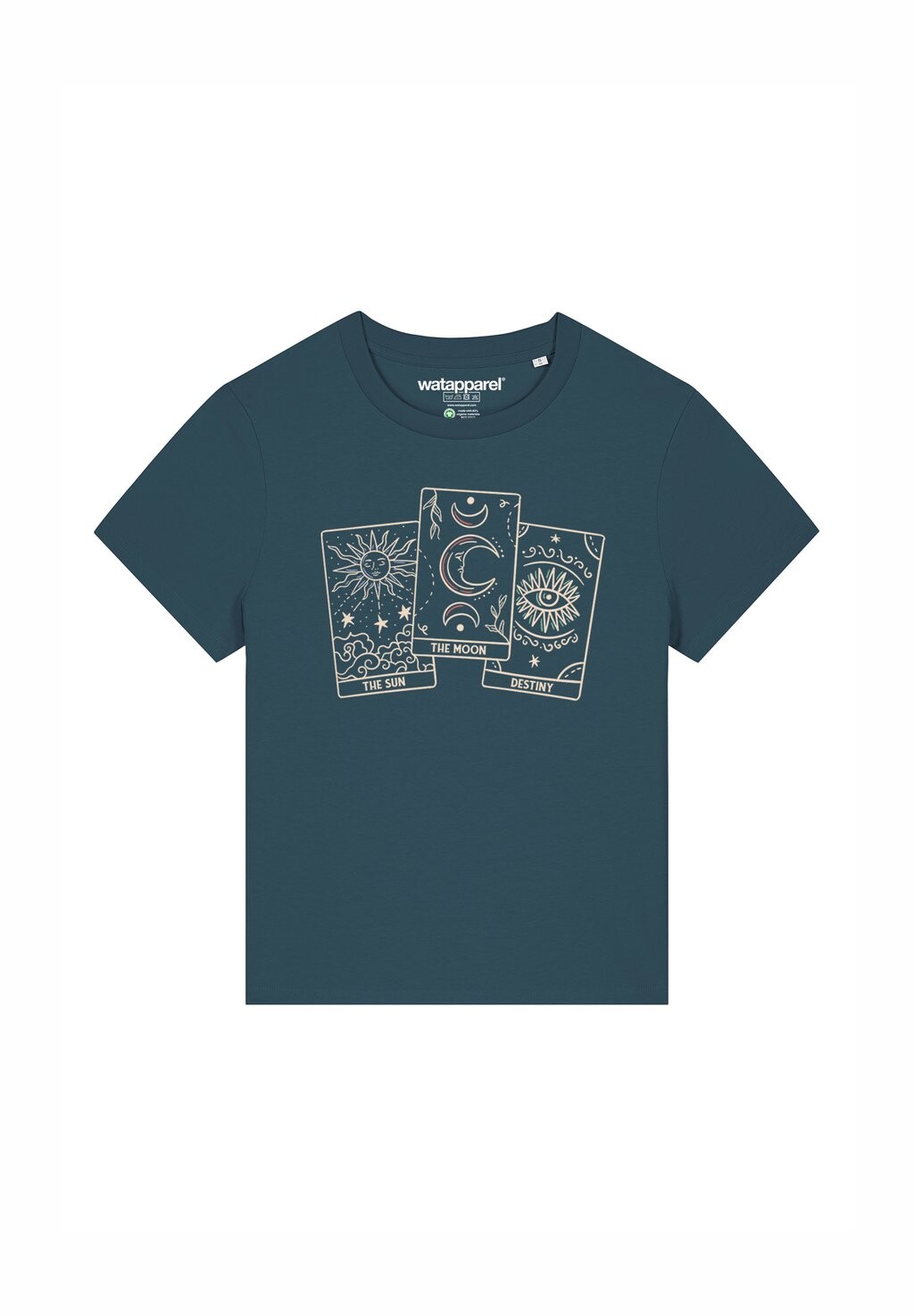 

Футболка с принтом TAROT SET watapparel, бирюзовый