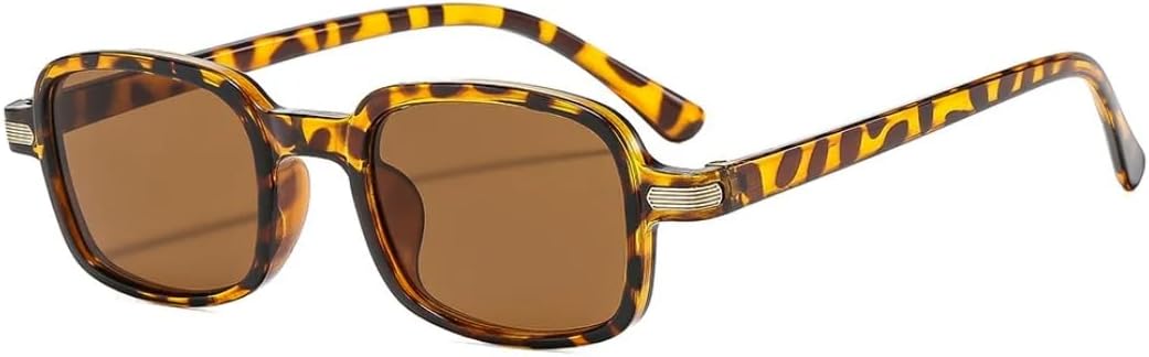 

Винтажные солнцезащитные очки с мелкими заклепками и леопардовым принтом для женщин, модные солнцезащитные очки с градиентным переходом цвета для мужчин TOIPASTN, Leopard Tea