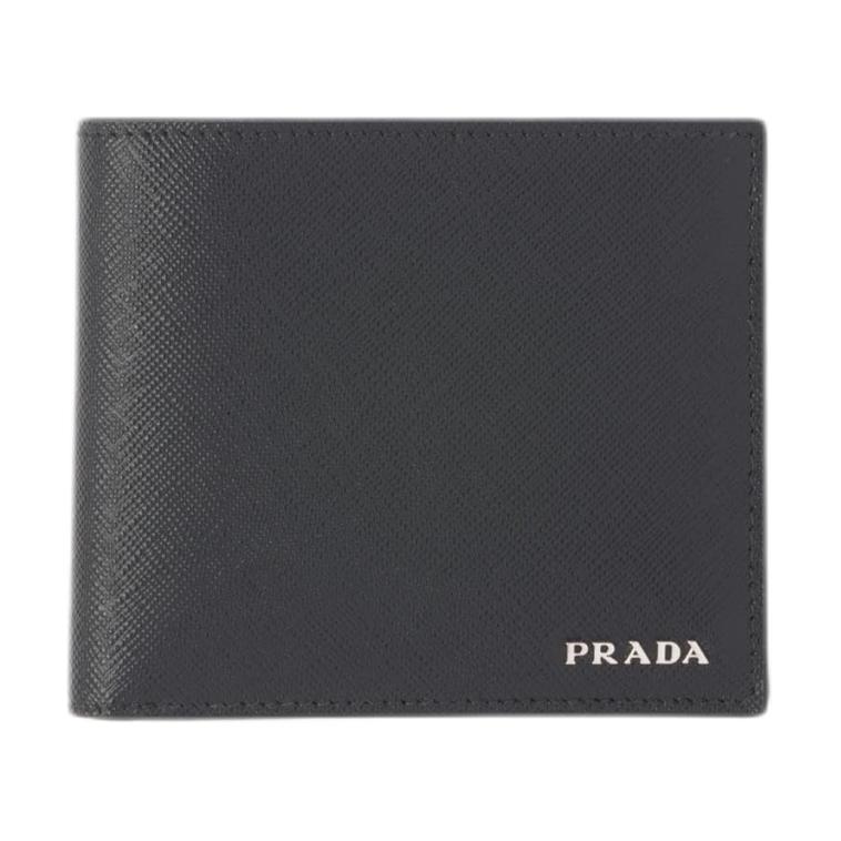 

Кожаный кошелек Men's Black & Sea Blue PRADA, Box(Set+Box)