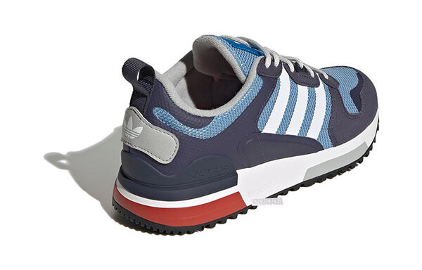 Кроссовки оригинал zx 700 Adidas, голубой — фото 4