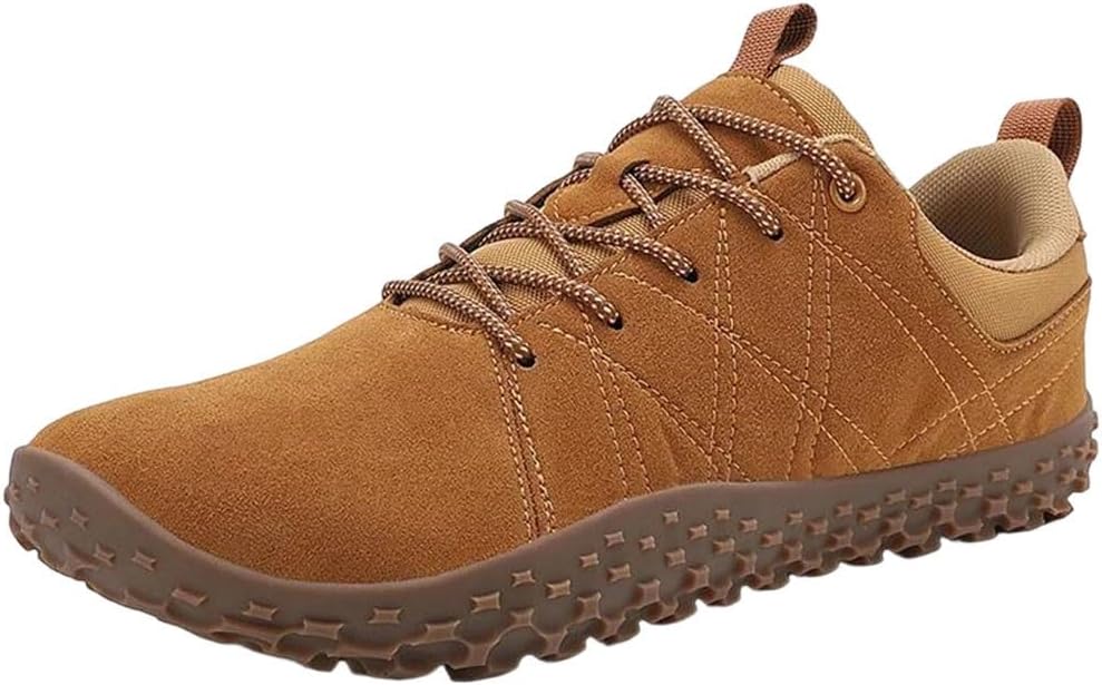 

Широкие кроссовки с водонепроницаемым верхом для повседневной носки, прогулок на улице, спорта и походов, противоскользящие Generic, коричневый