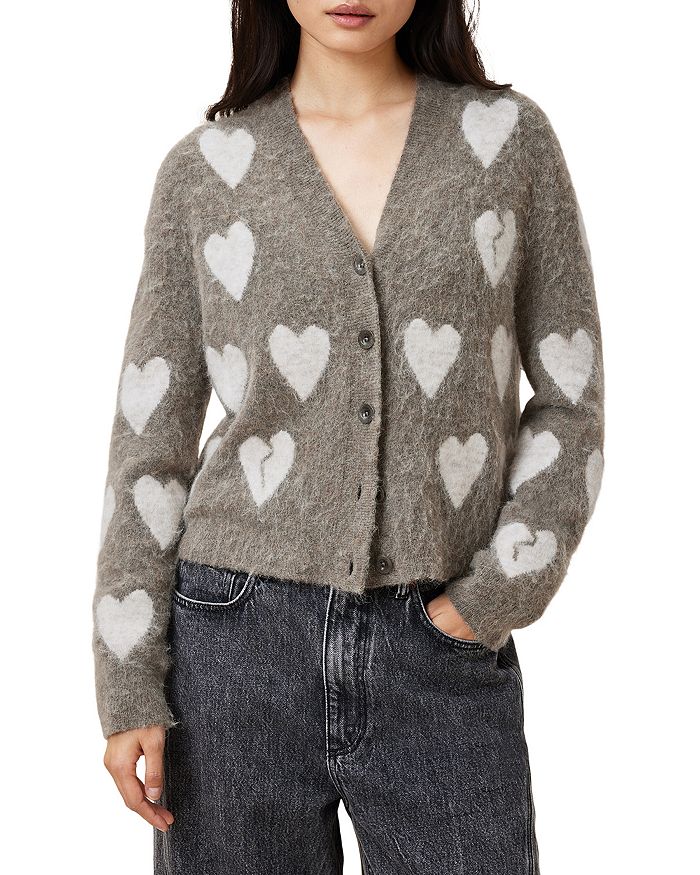 

Кардиган с принтом Amora Heart ALLSAINTS, серый