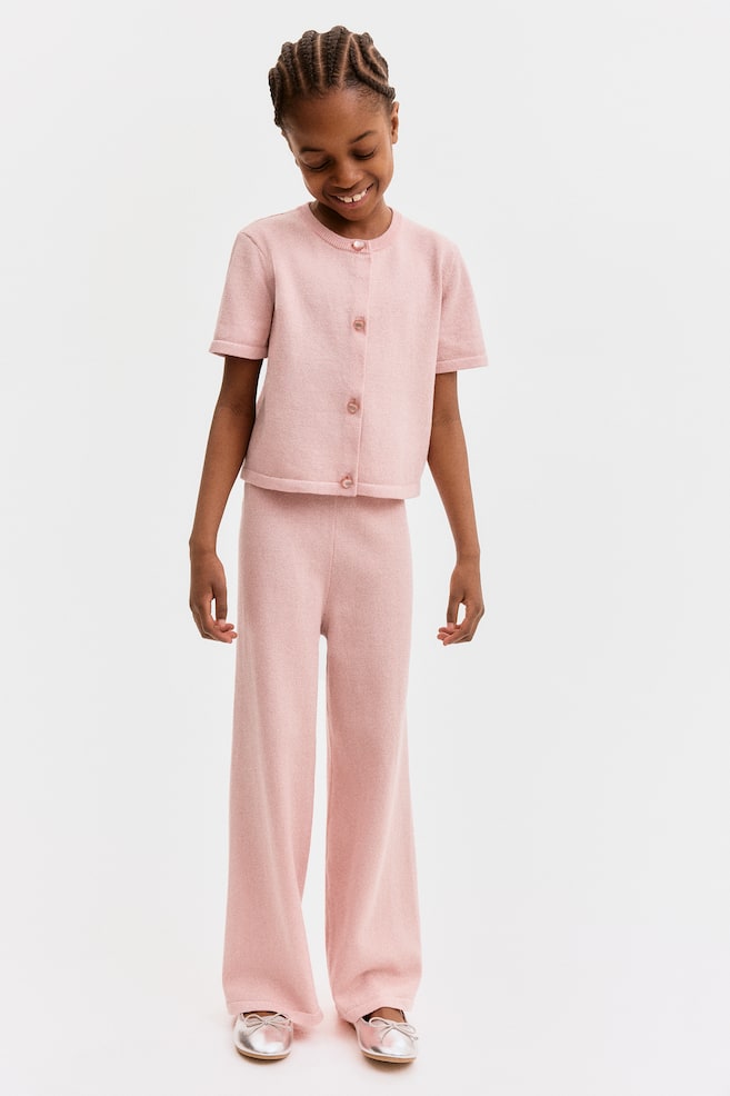 

Блестящие леггинсы тонкой вязки H&M, розовый