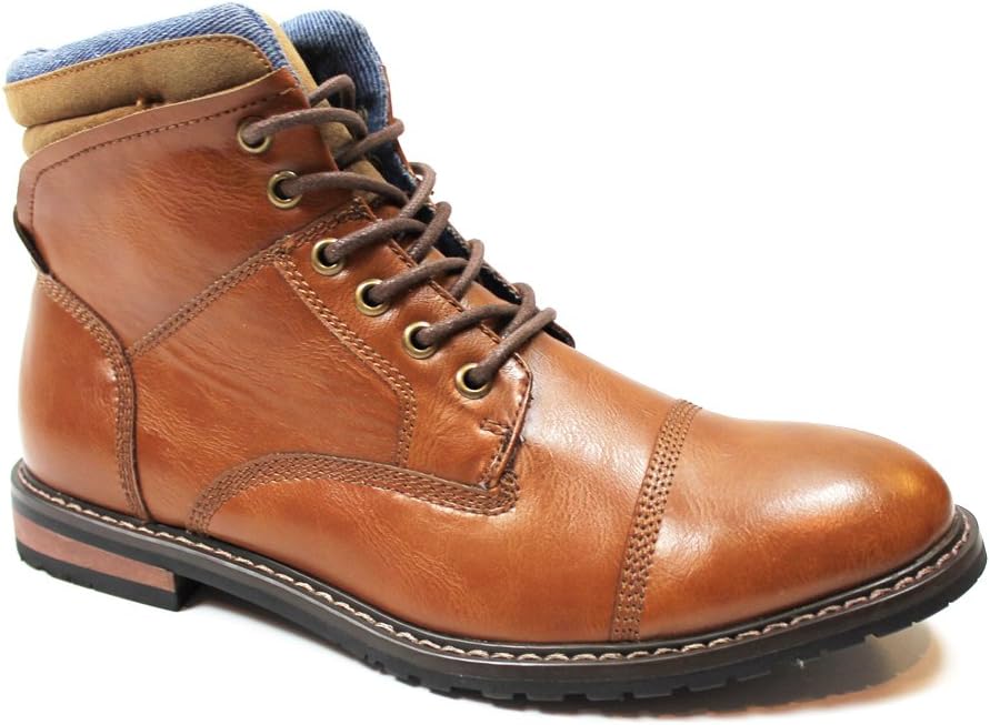 

Мужские ботинки AZAR MAN на щиколотку с закрытым носком, дерби, с современными шнурками и круглым носом