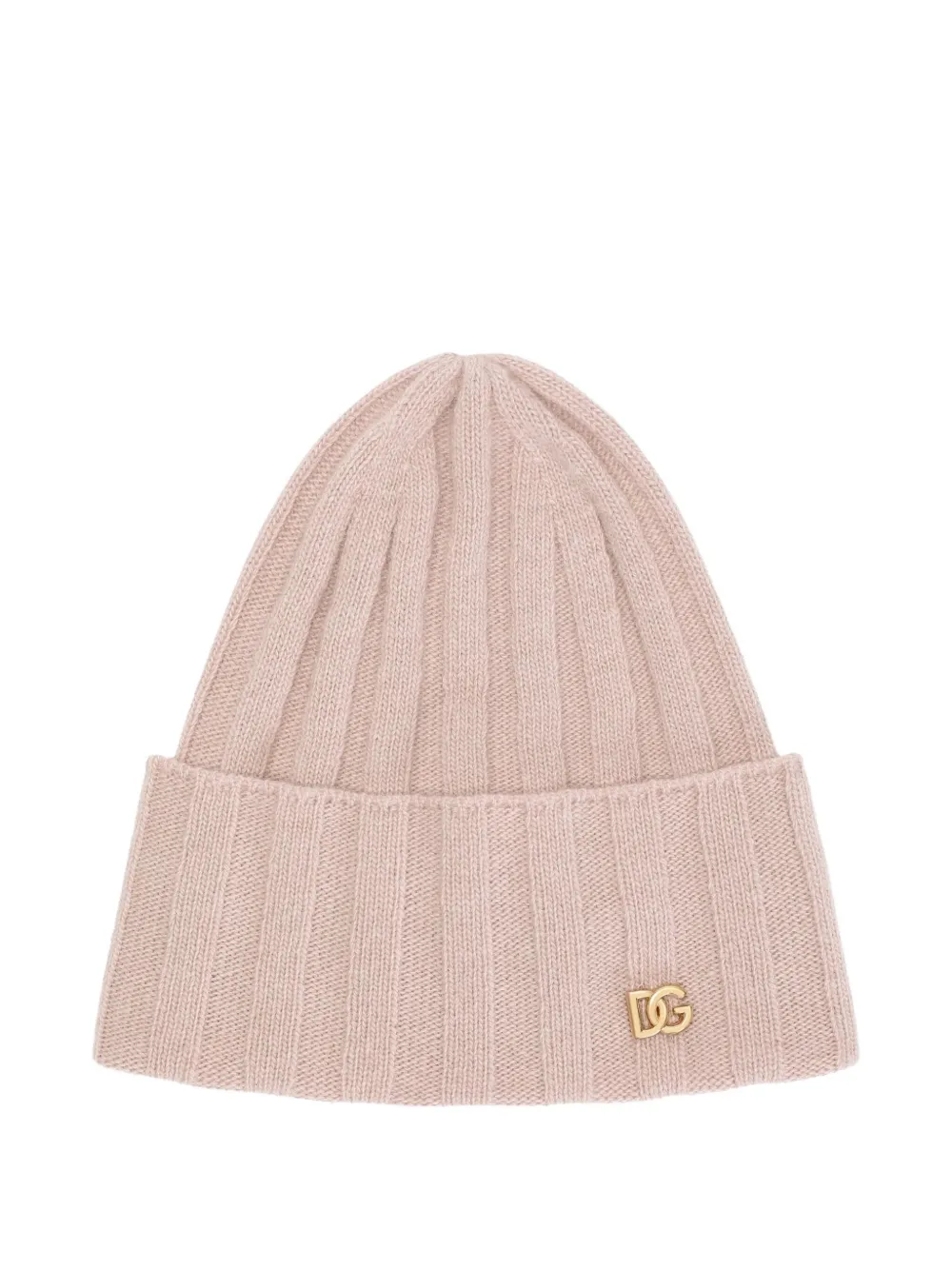 

Шапка бини в рубчик с логотипом Dolce & Gabbana Kids, розовый