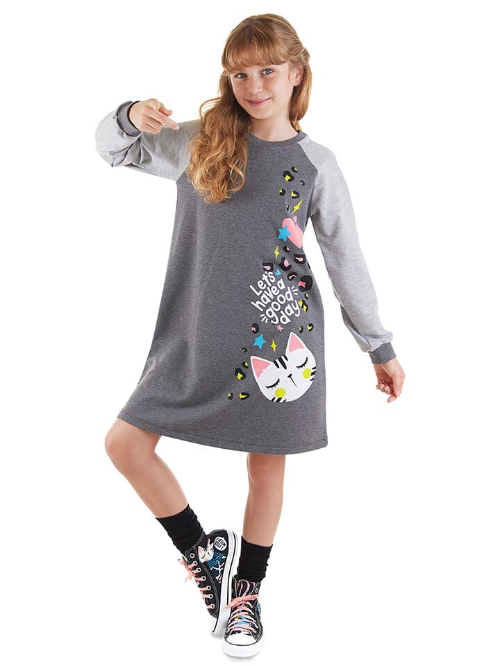 

Платье Denokids Wild Cat, антрацит