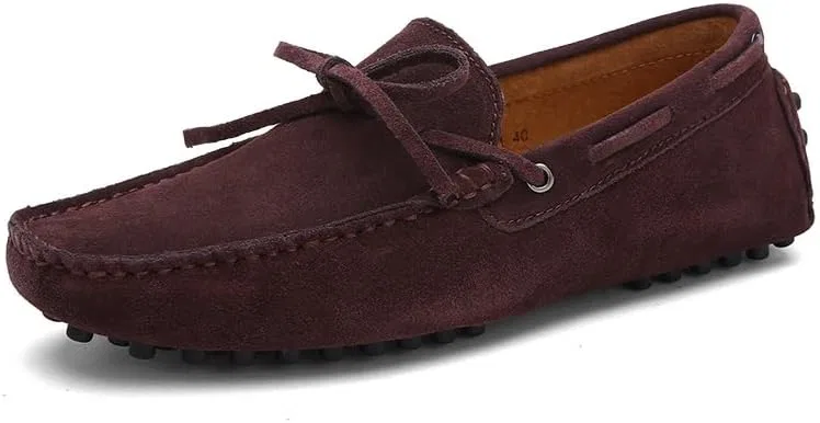 Мокасины мужские, кожа нубук, Loafers, Coffee PUGHGAETZF