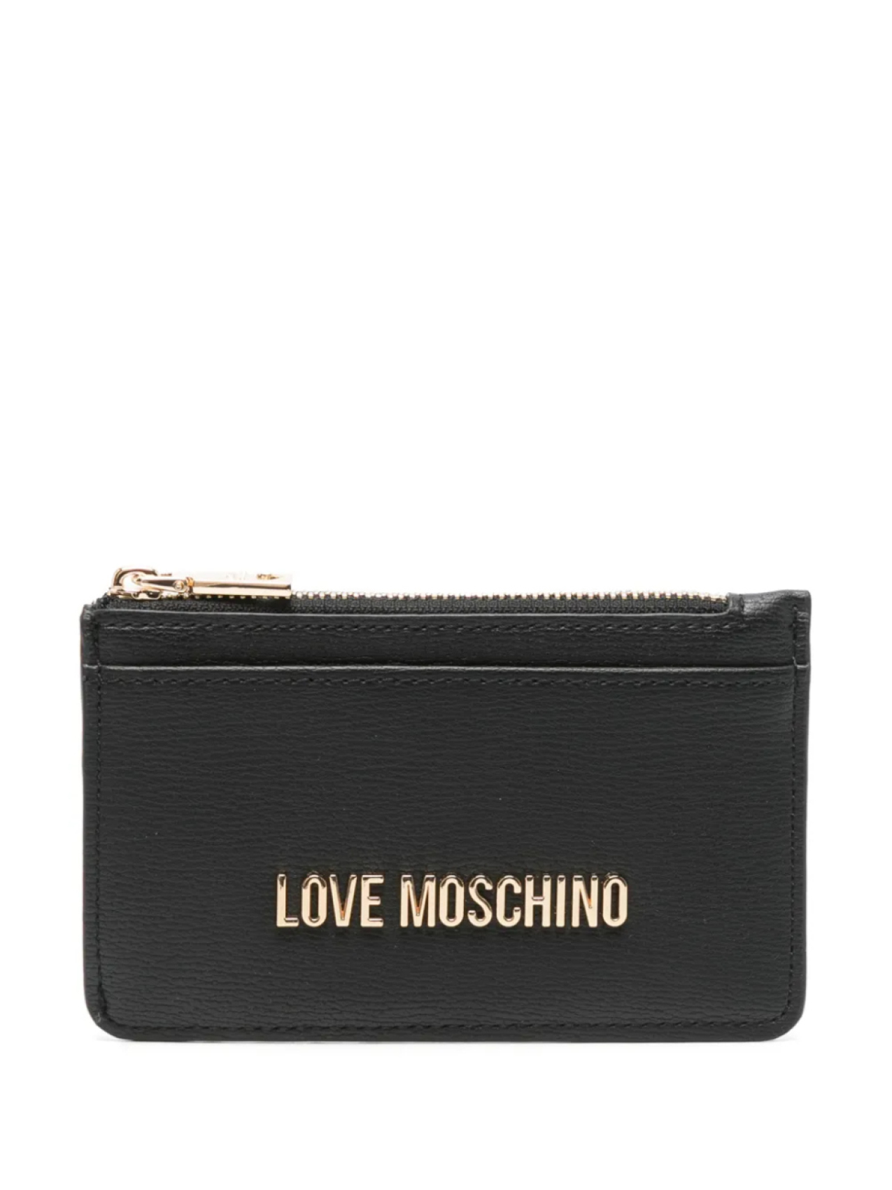

Визитница с логотипом и надписью Love Moschino, черный