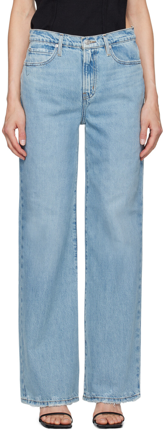 

Синие джинсы Le Jane Wide Leg FRAME