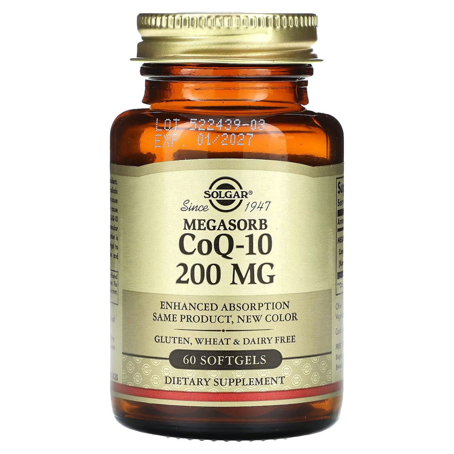 

Добавка Solgar Megasorb CoQ-10 200 мг, 60 мягких таблеток