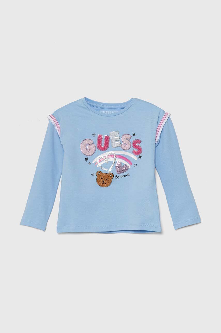 

Детская футболка с длинными рукавами Guess, синий