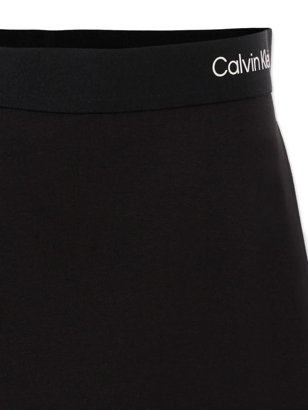 Юбка А-силуэта с эластичным поясом Calvin Klein Kids, черный — фото 3
