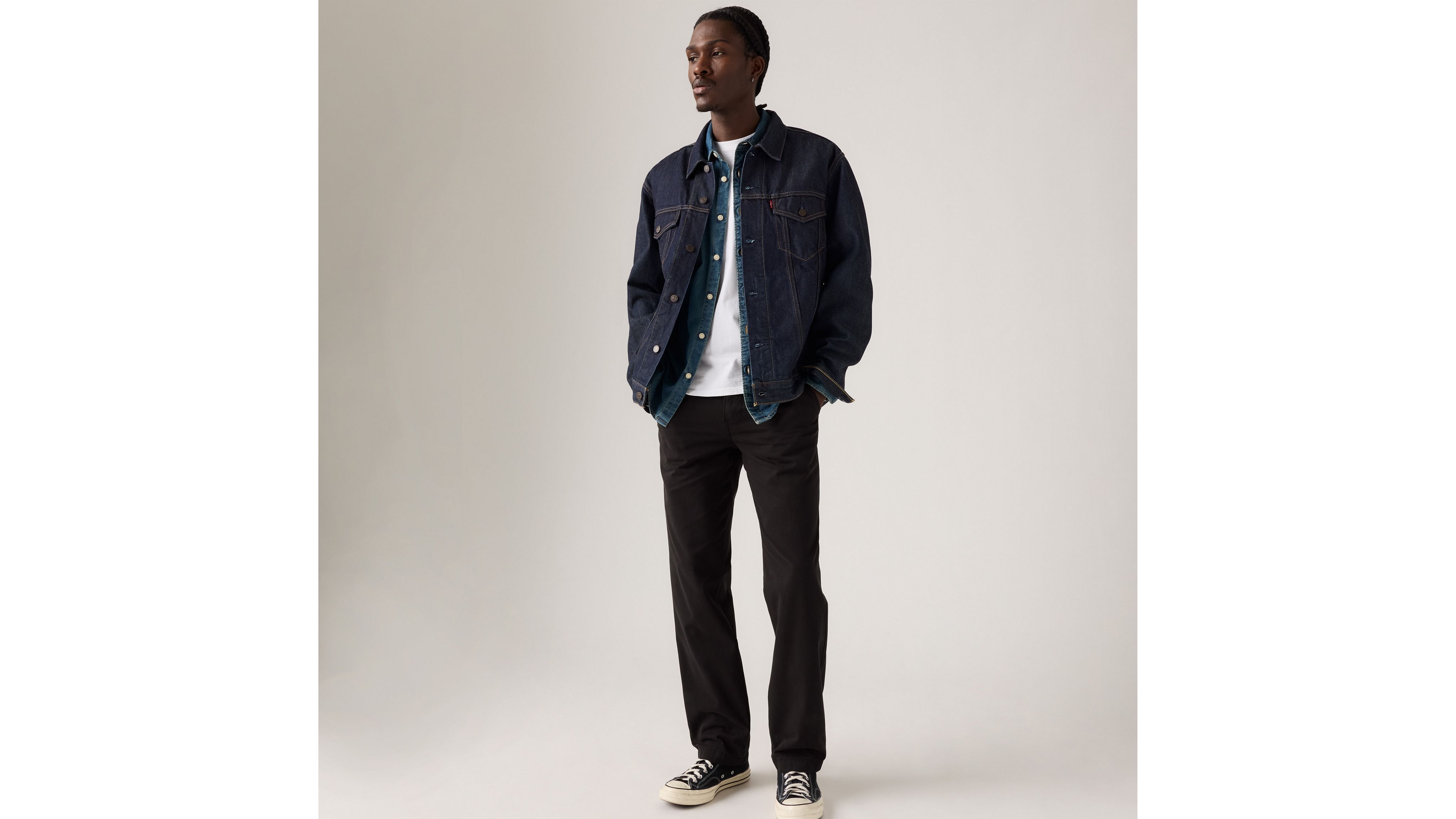 

Мужские брюки Xx Chino Authentic свободного кроя Levi's, Meteorite - Black