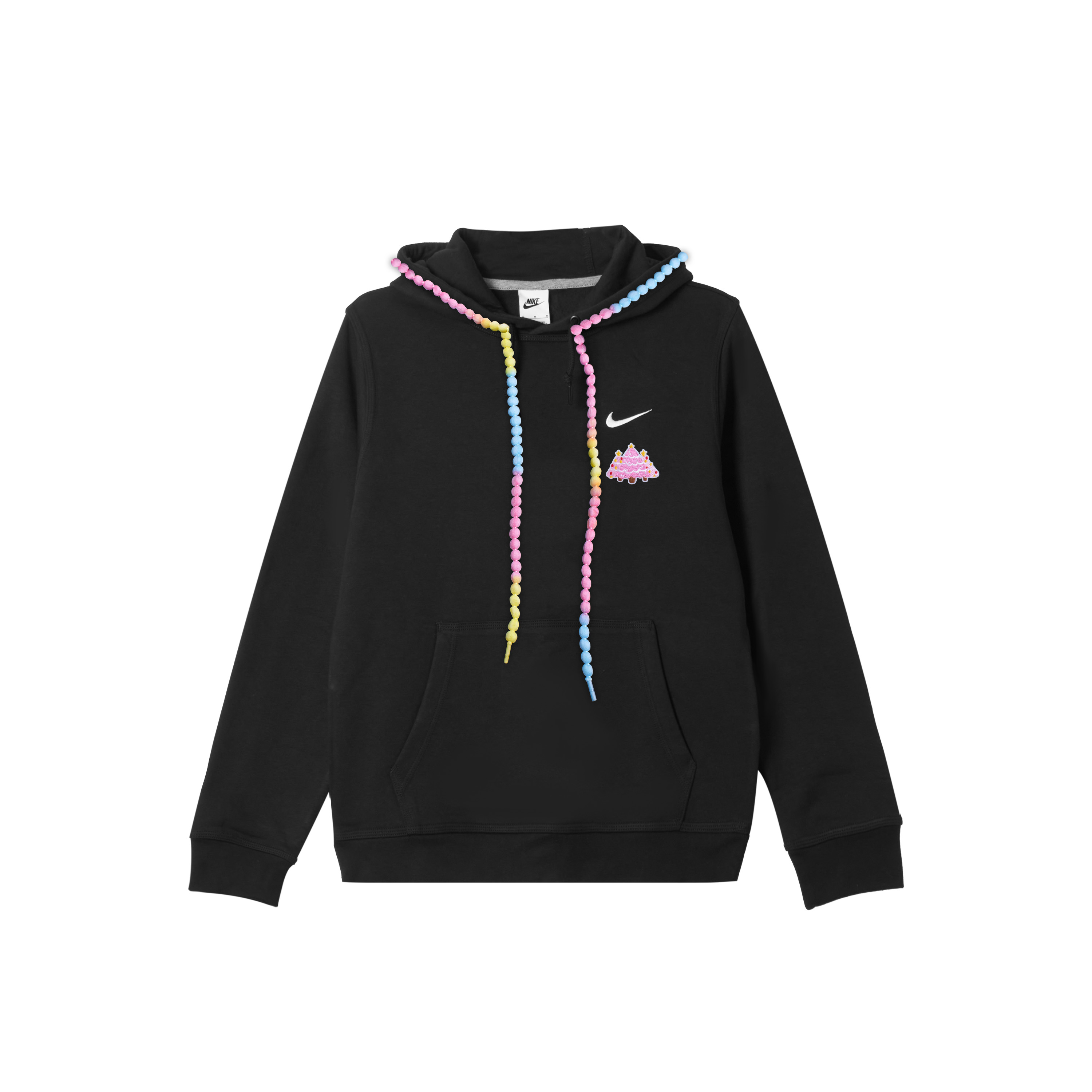 

Nike Мужская толстовка Club с капюшоном, черная, средней толщины