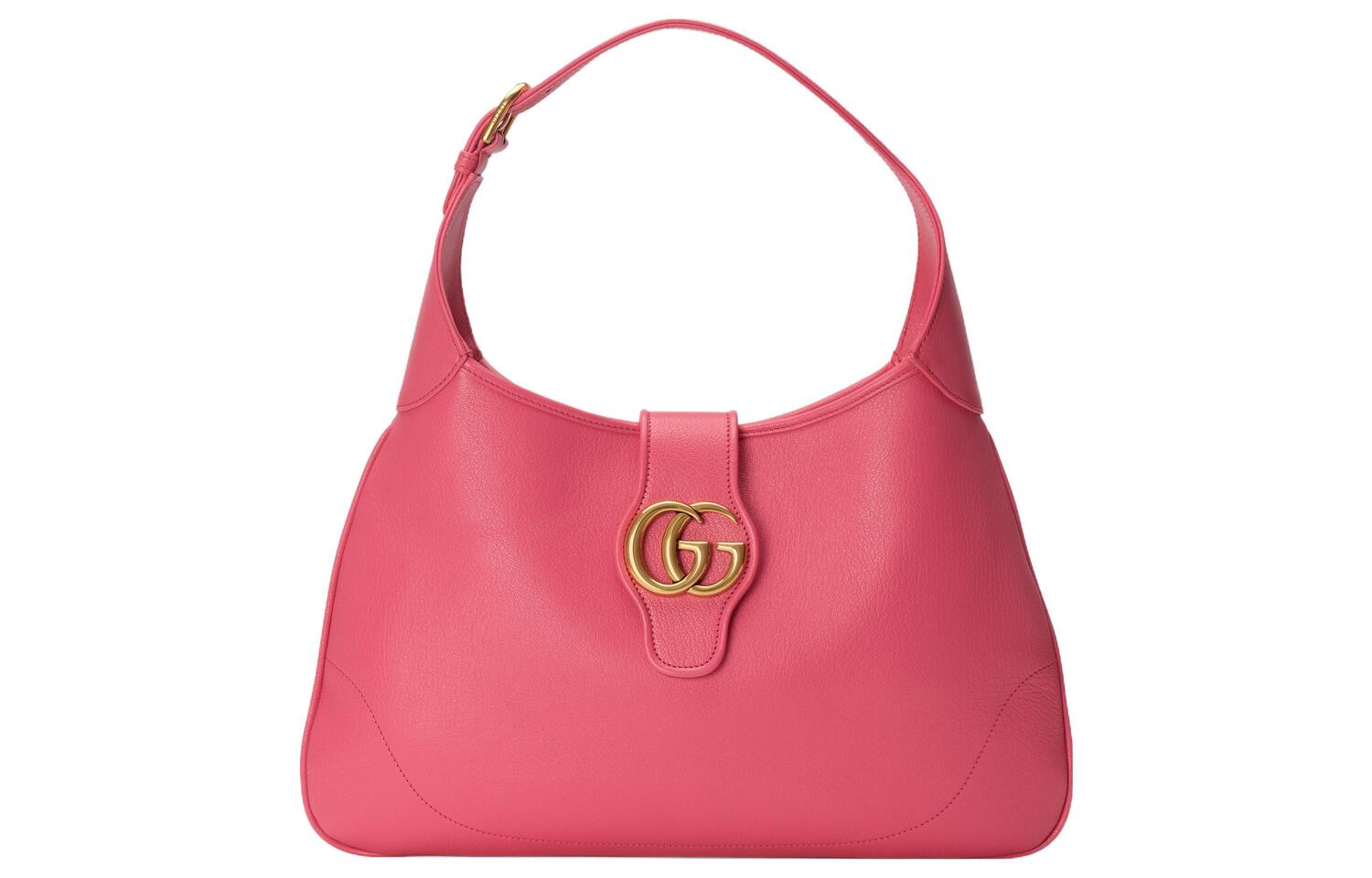 

GUCCI Кожаная сумка Афродита Полумесяц Женская Розовая