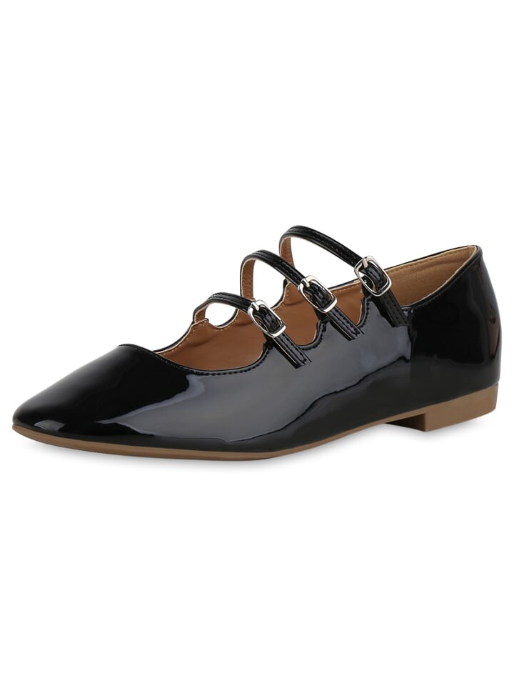 

Балетки VAN HILL Riemchenballerinas Anna, цвет schwarz lack