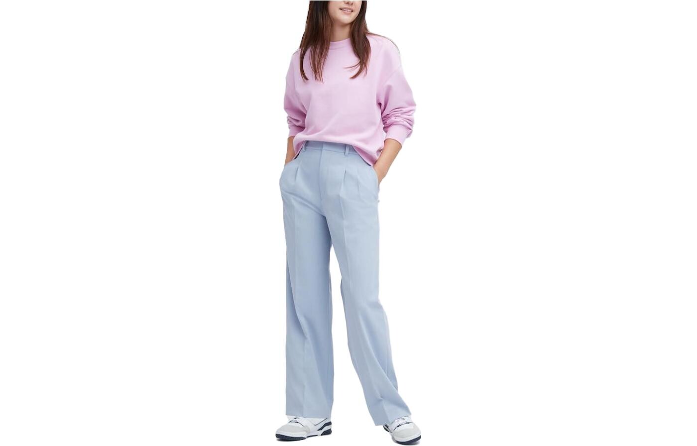 

Повседневные брюки женские бирюзовые Uniqlo