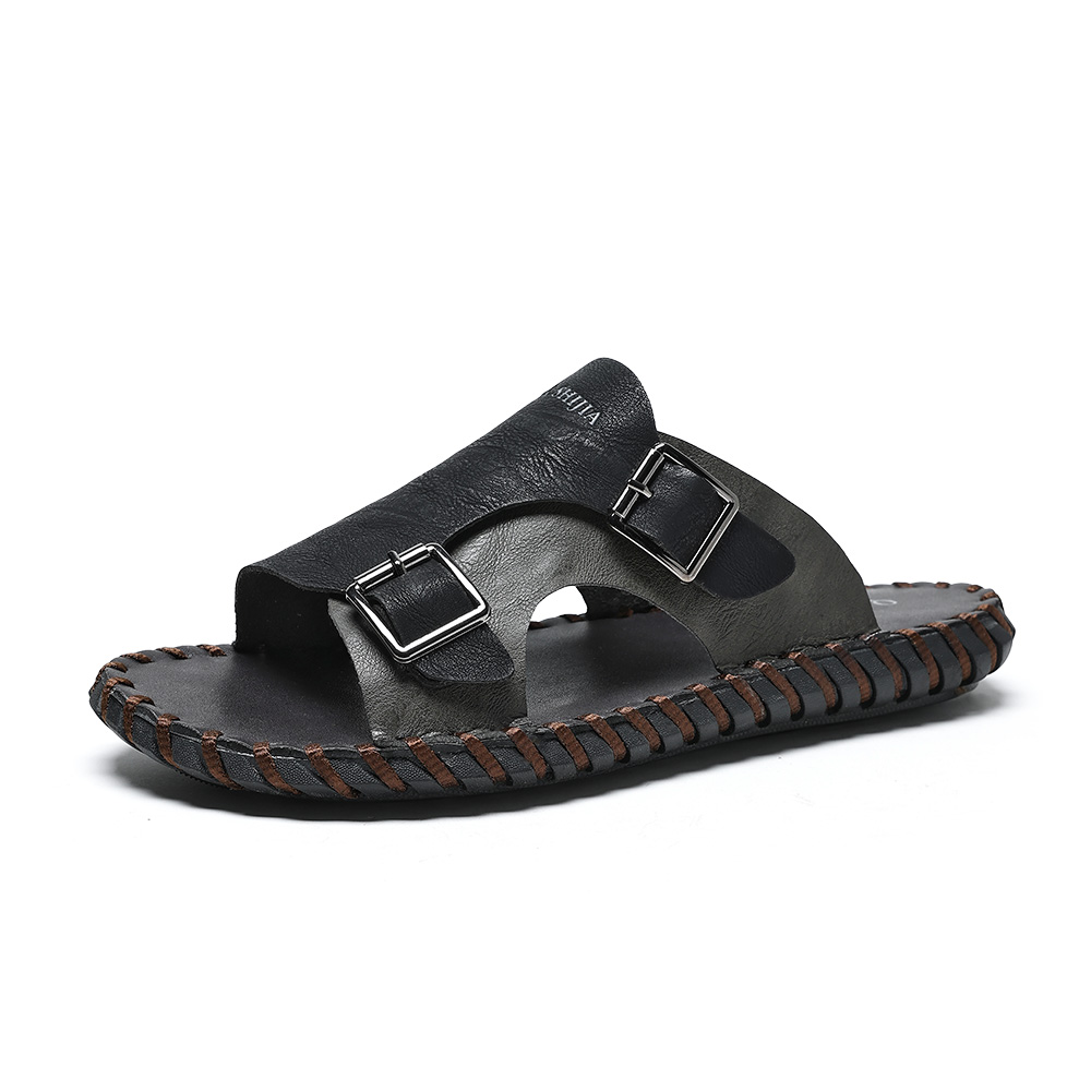 

Wolves • Family QUNLANGSHIJIA Устойчивые к запаху и истиранию слайдеры Men's Black