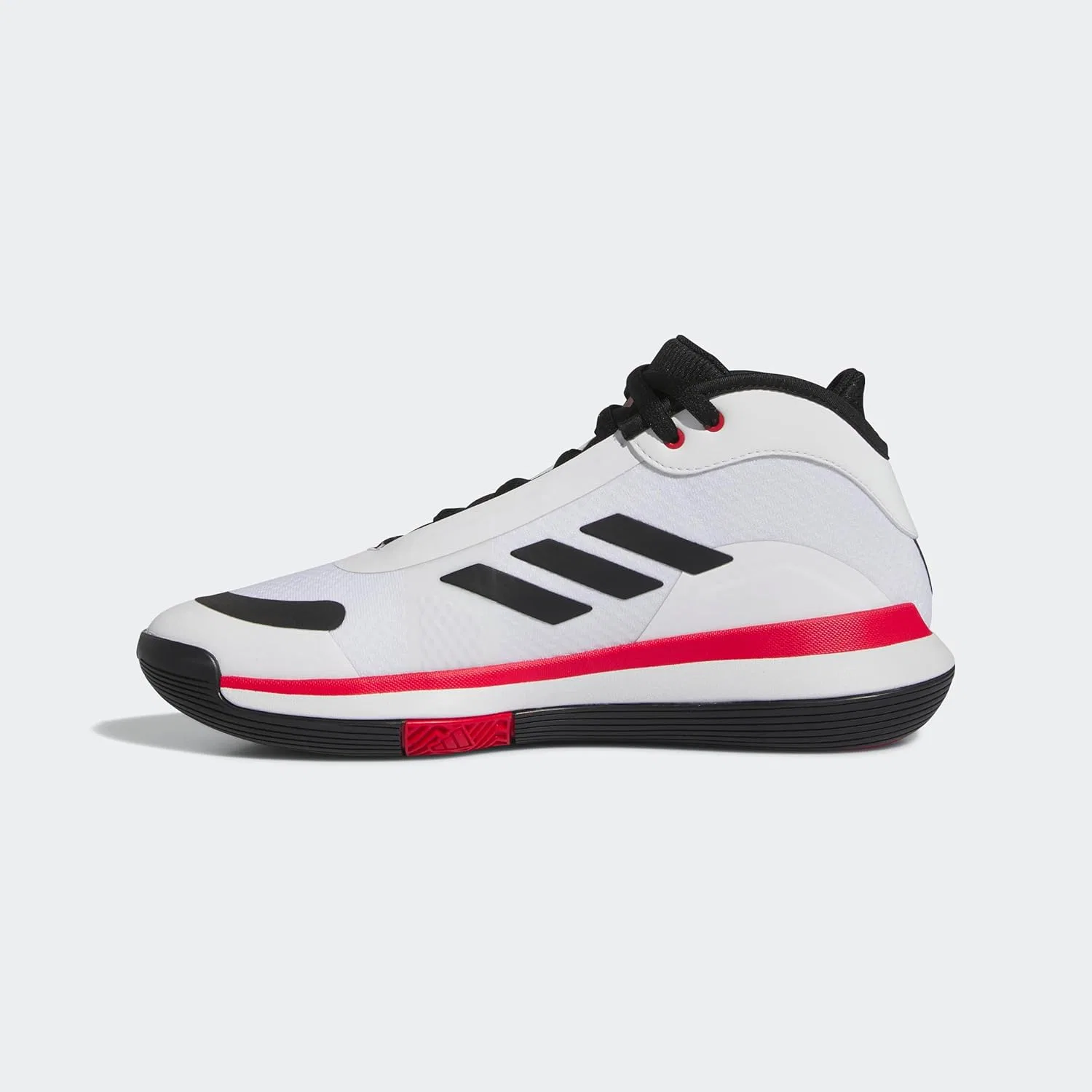 Кроссовки Adidas Unisex Bounce Legends - низкие (не для футбола), Ftwr White Core Black Better Scarlet — фото 3