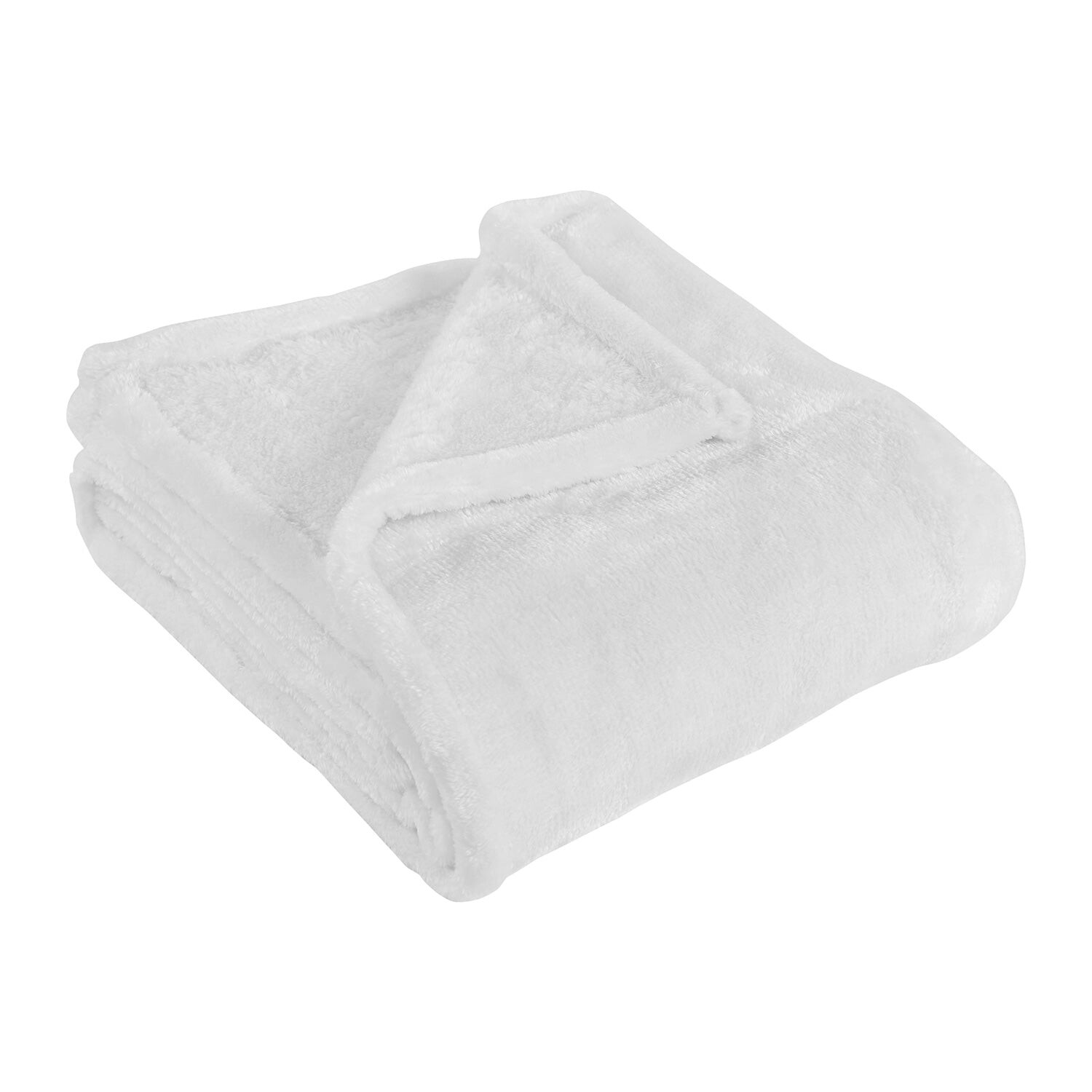 

Уютное и теплое флисовое одеяло из микрофибры от Superior, цвет White