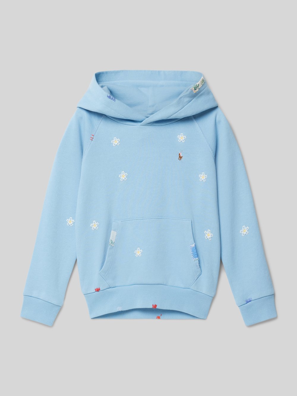

Толстовка с капюшоном и вышитым мотивом Polo Ralph Lauren Kids, синий