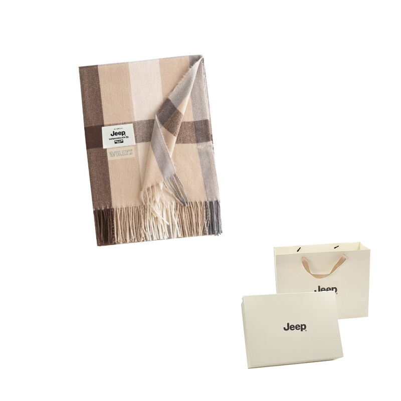 

Шарф из полиэстера Unisex Jeep, коричневый