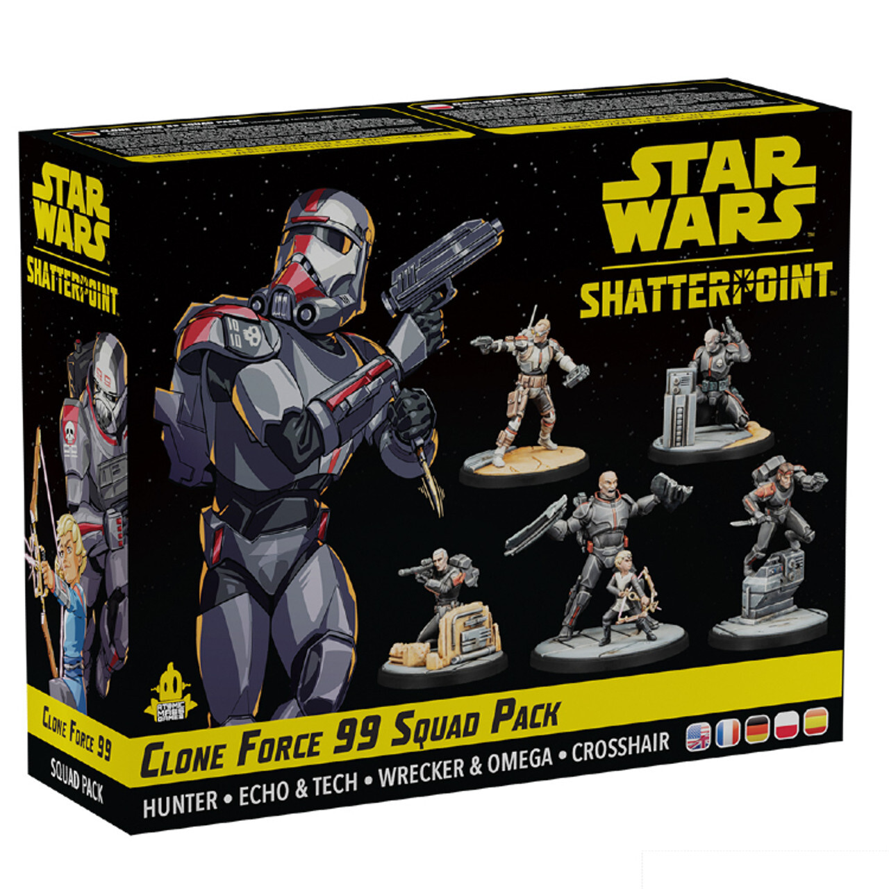

Миниатюра Star Wars: Shatterpoint - Clone Force 99 Squad Pack