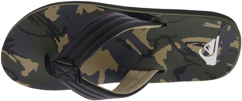Мужские сандалии Quiksilver Carver Print, черный/зеленый/серый — фото 2