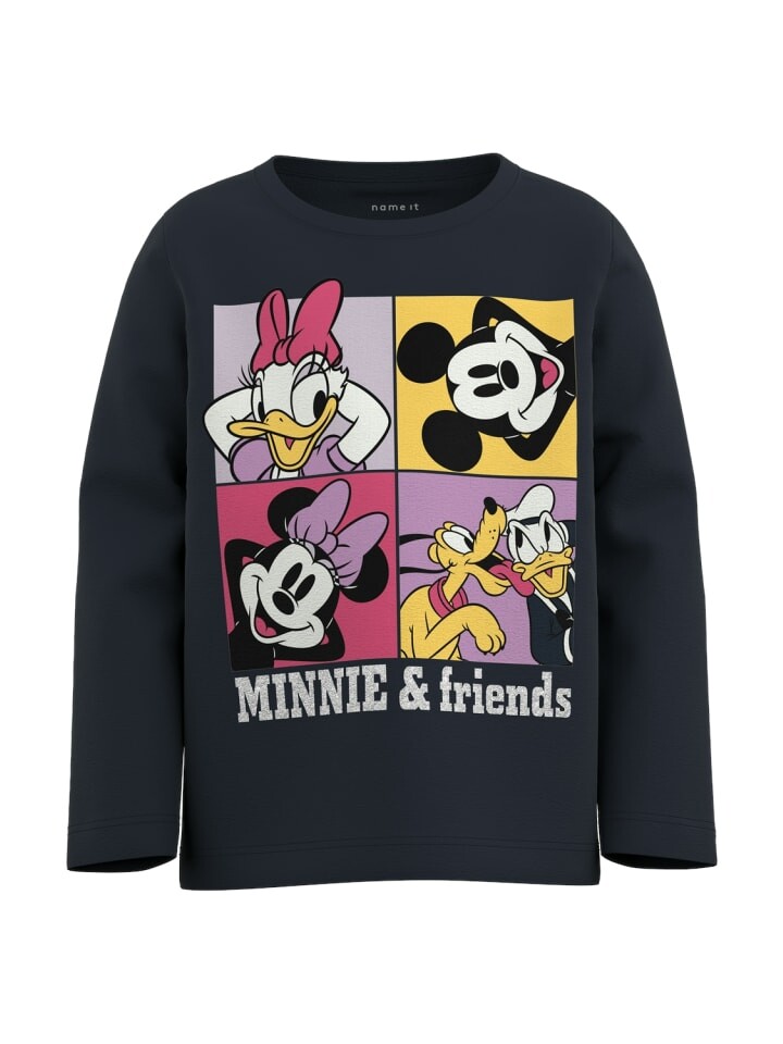 

Лонгслив name it Mädchen Minnie Mouse Print, синий