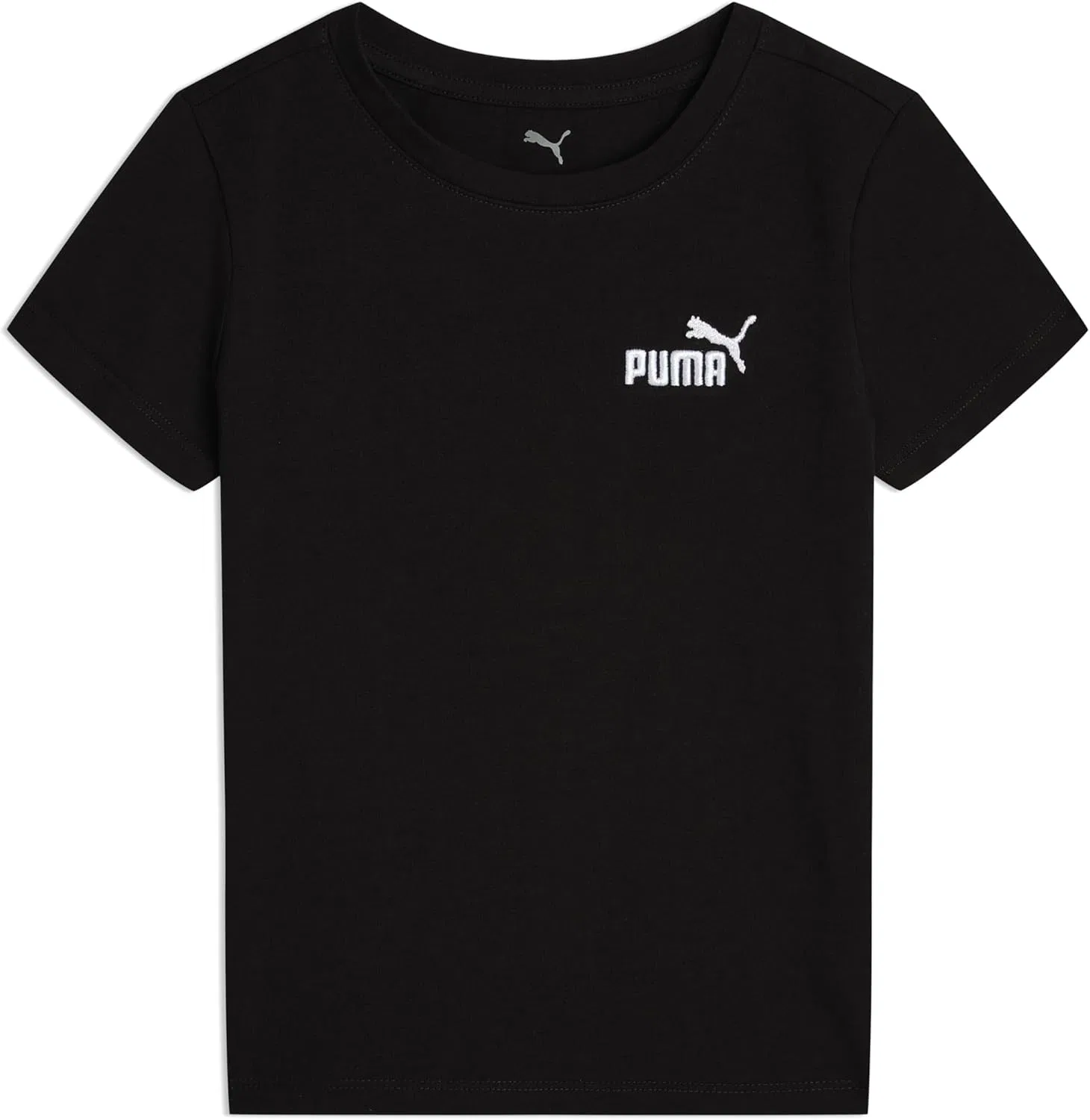 Футболка детская с логотипом PUMA, хлопок с эластаном, Puma Black