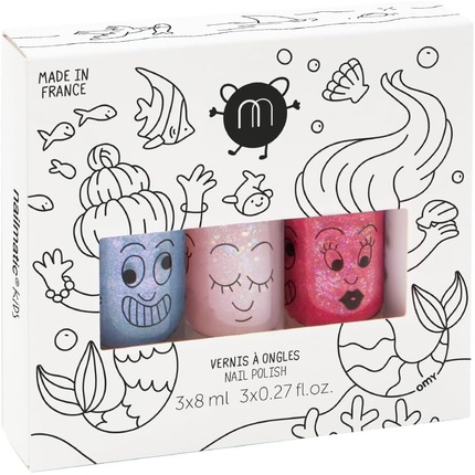 

Детский лак для ногтей Water-Based Mermaid 3 Pack Set