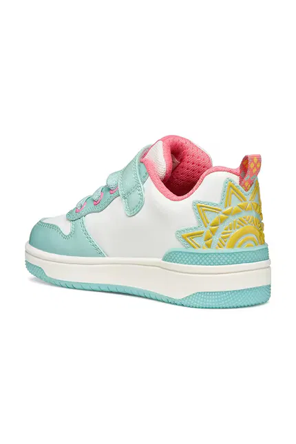 Кроссовки детские WASHIBA x Disney Princess Geox, бирюзовый — фото 4