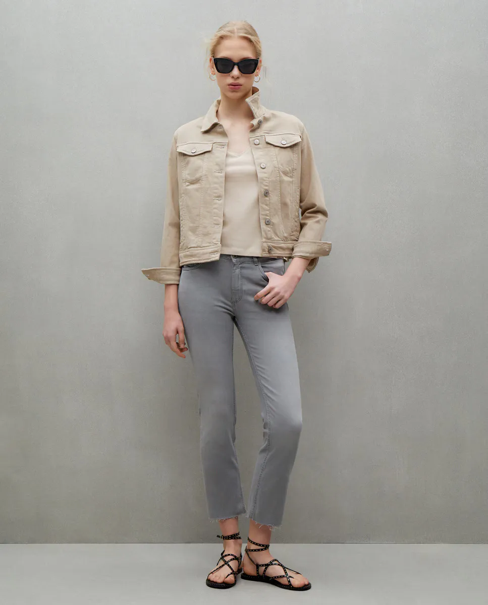 

Женская однотонная футболка с коротким рукавом Easy Wear, коричневый