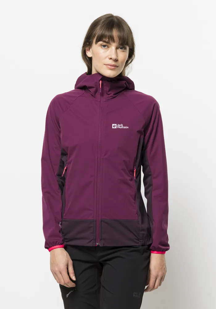 

Куртка из софтшелла Jack Wolfskin "EAGLE PEAK II HOODY W", с капюшоном, цвет Beere