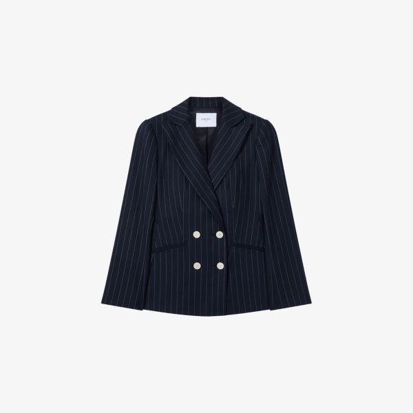 

Белый пиджак в мелкую полоску Bella petite woven Lk Bennett, синий