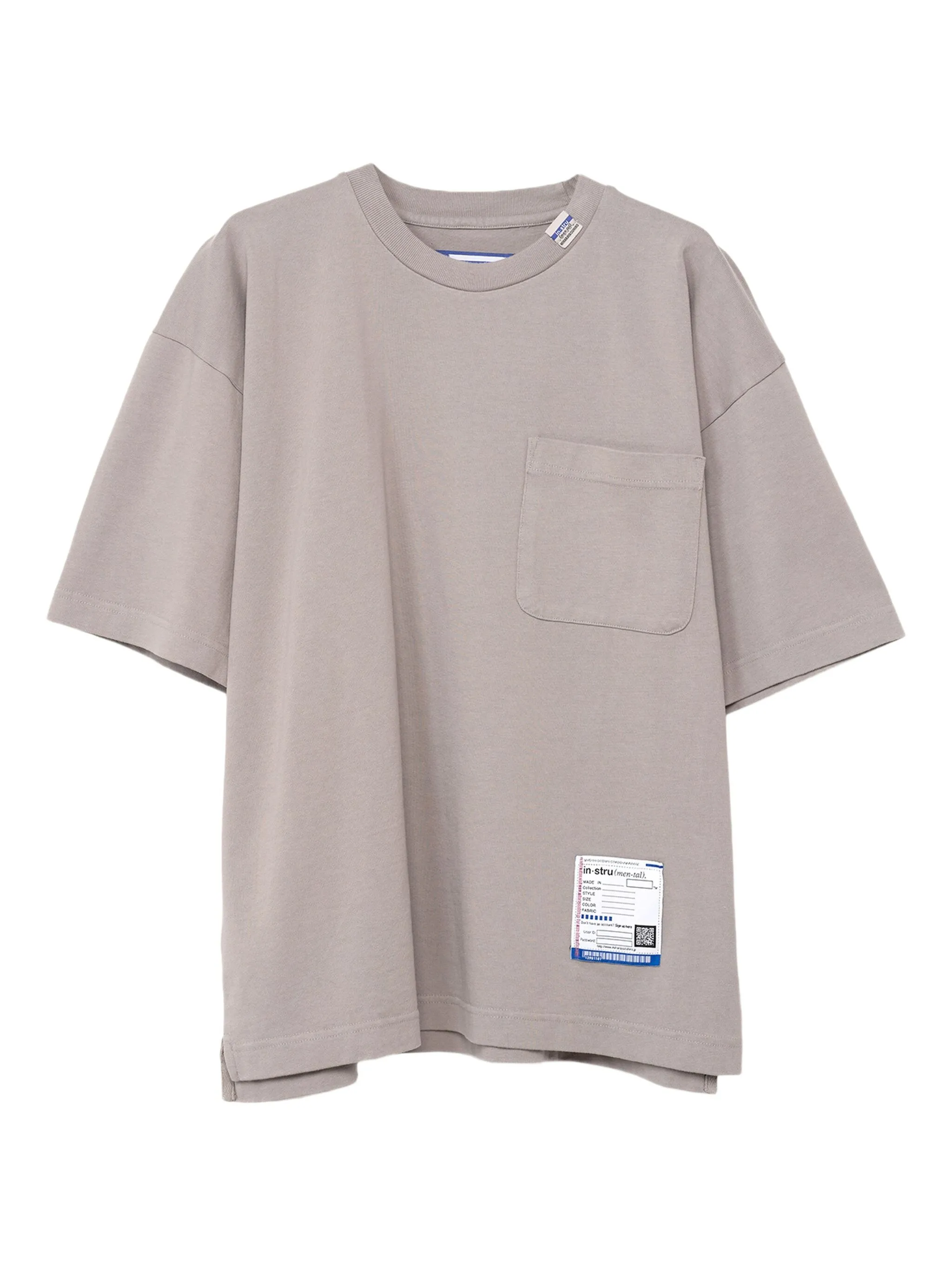 

Футболка с короткими рукавами и карманом In･Stru(Men-Tal)., серый