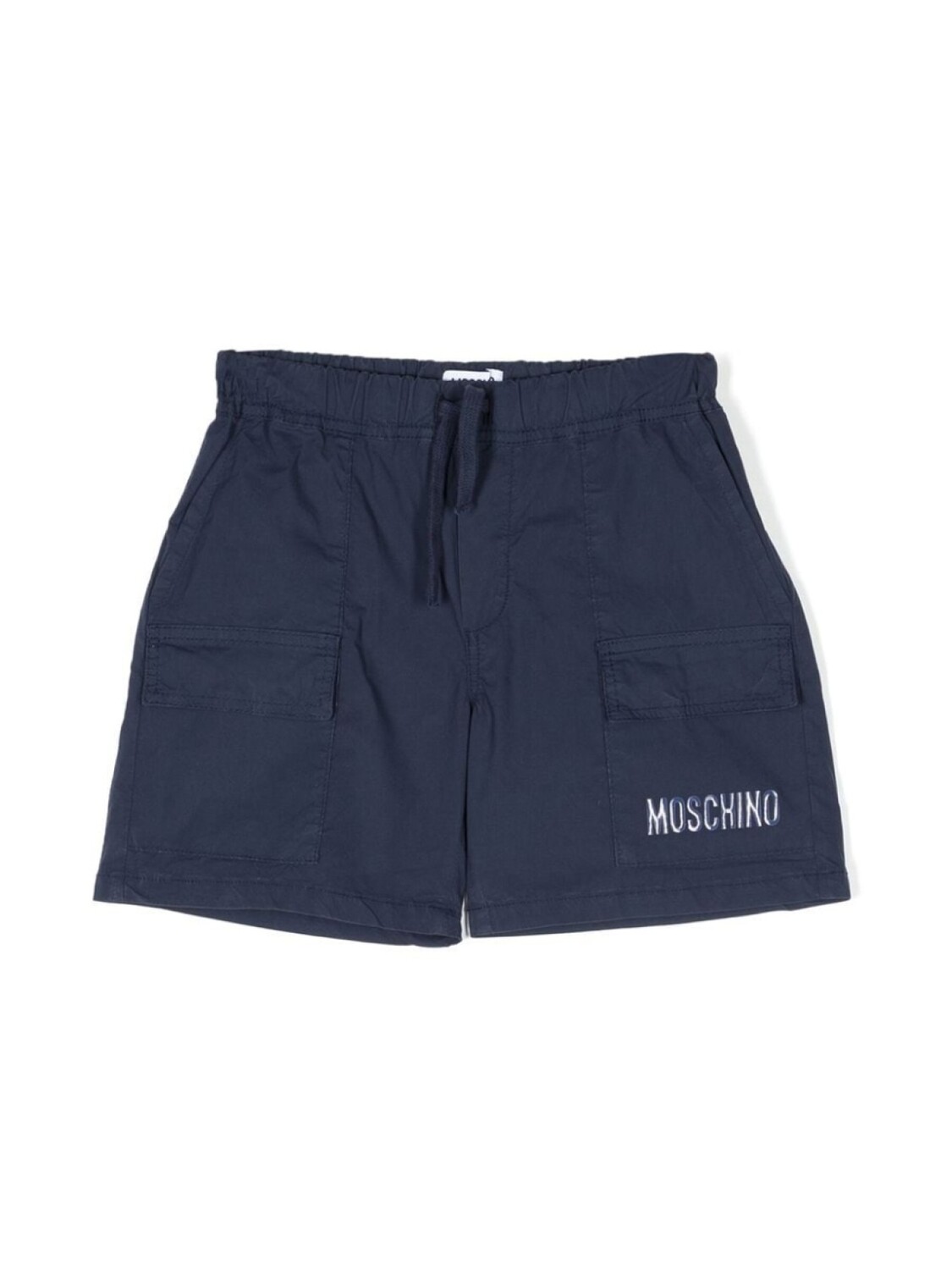 

Moschino Kids шорты с логотипом, синий