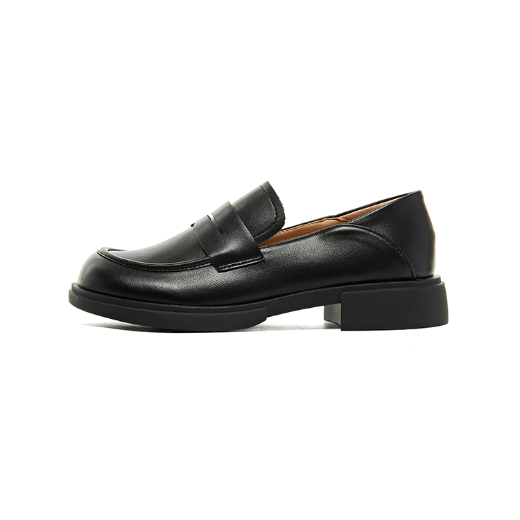 Женские лоферы Black/Beige DUSTO