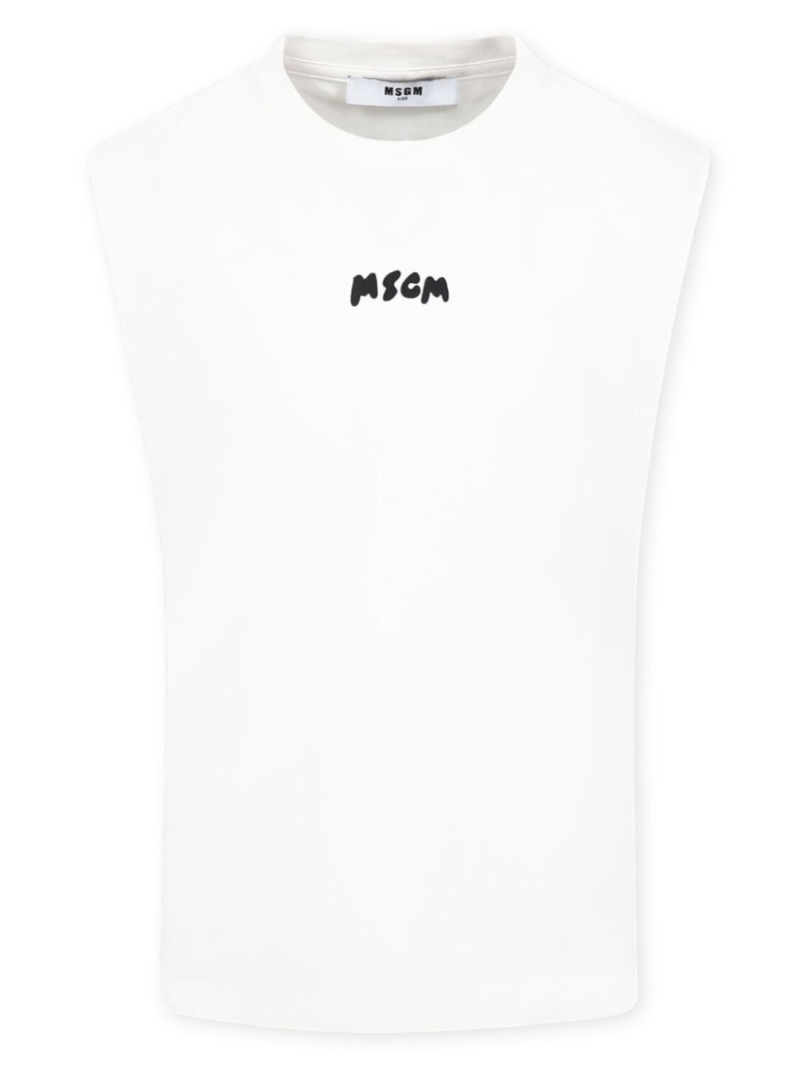 

MSGM Kids топ с логотипом, белый