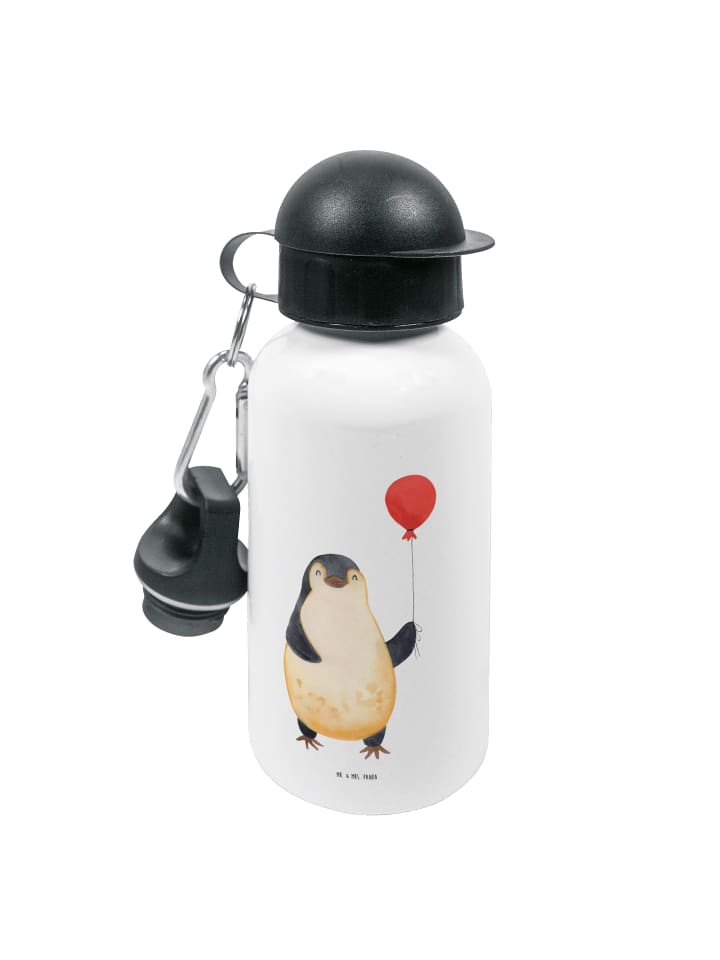 

Mr. & Mrs. Panda Бутылка для напитков в виде воздушного шарика в форме пингвина, без надписи, белого цвета
