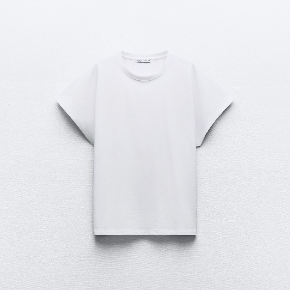 

Футболка Zara Cotton, белый
