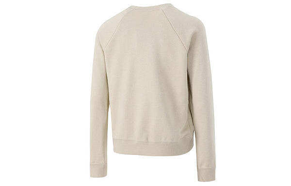 Свитер (WMNS) Nike Sportswear Essential Long Sleeve T-Shirt 'Beige', бежевый — фото 2