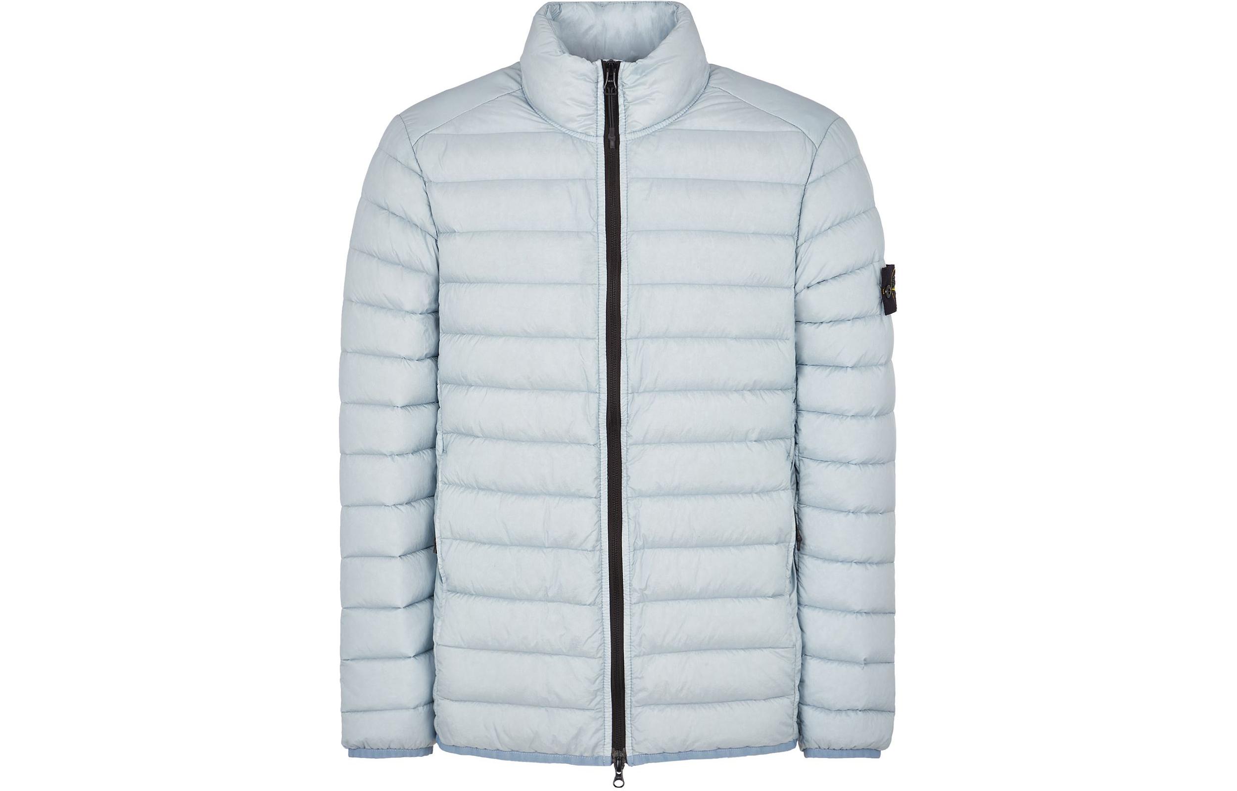 

STONE ISLAND Пуховик SS24 мужской ледяной морозный синий, Ice Frost Blue