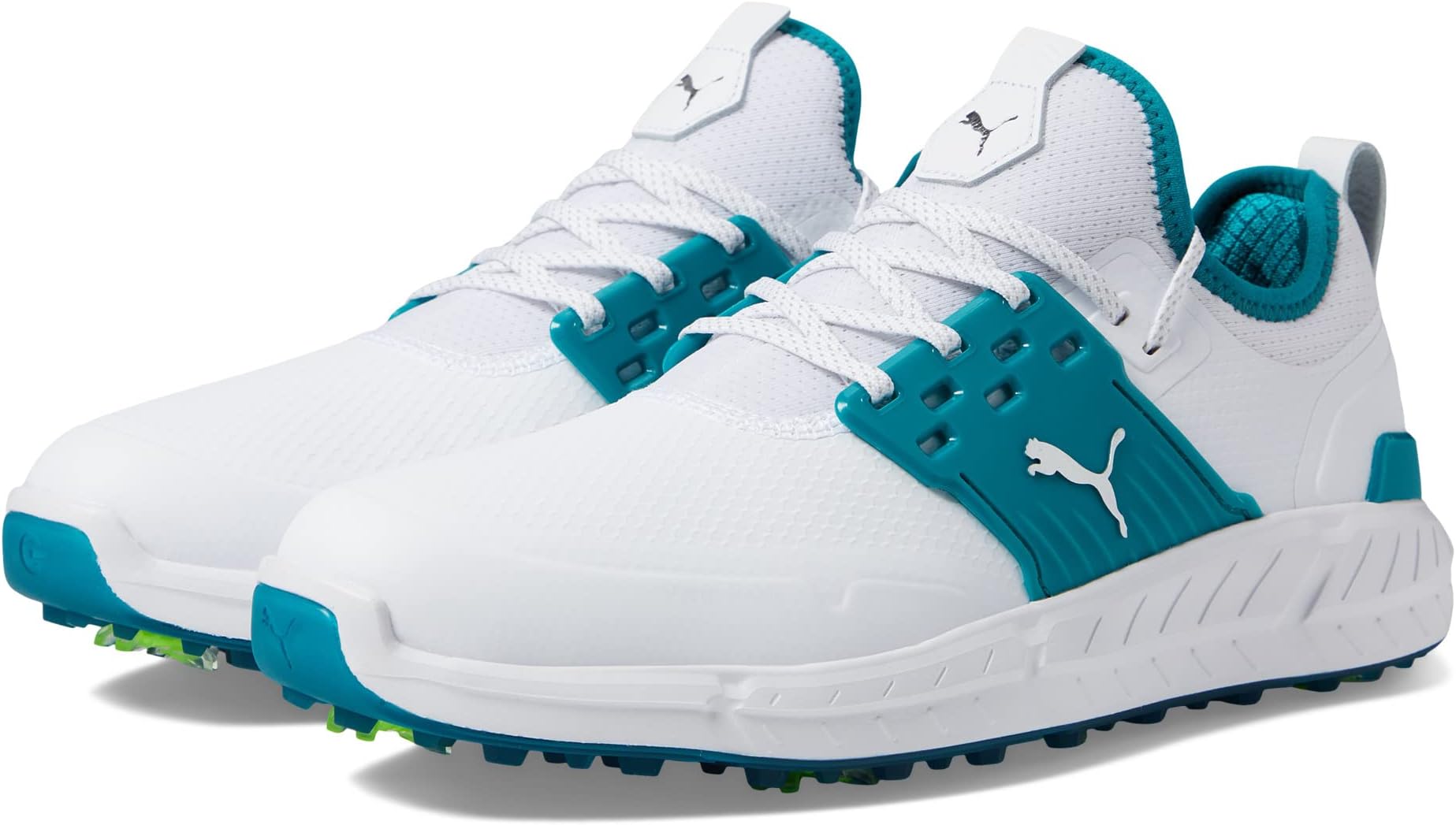 

Кроссовки Ignite Articulate Golf Shoes PUMA, цвет Puma White/Puma Silver/Green Lagoon