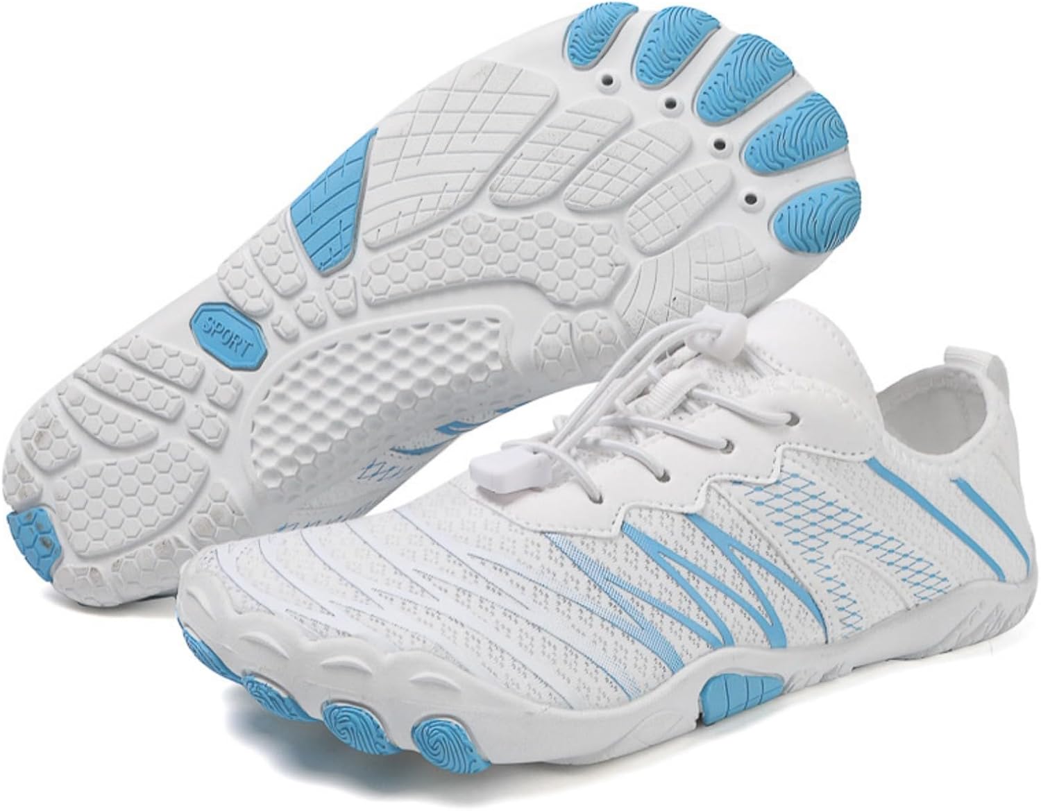 

Женские кроссовки Zureto Barefoot Shoes, обувь Hike Grounded Barefoot для женщин и мужчин с нейропатией, белый