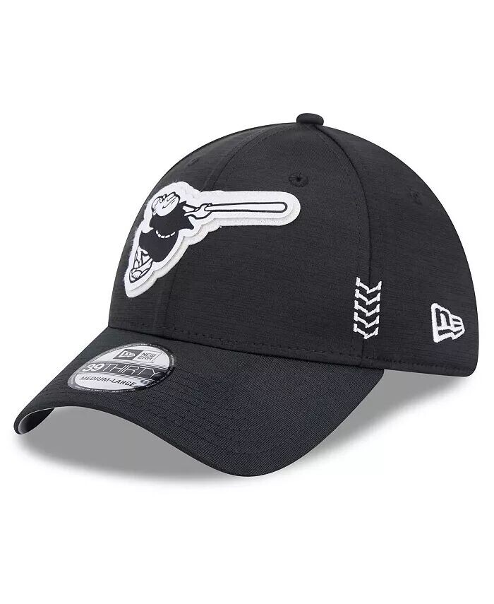 

Мужская черная шляпа San Diego Padres 2024 Clubhouse 39THIRTY Flex Fit New Era, черный